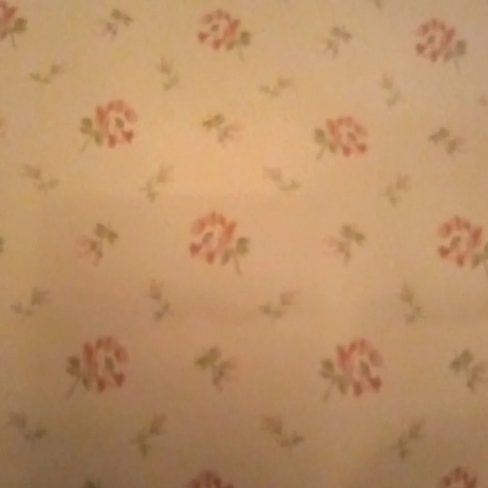 3 double rolls of Very pretty peach rose wallpaper